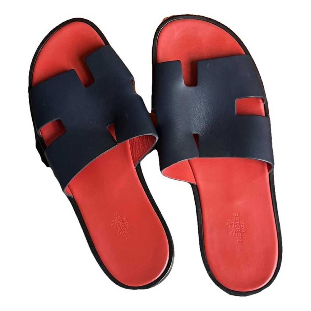 Hermès Izmir leather sandals - image 1