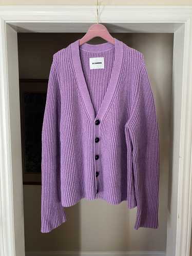 Jil Sander SS22 Ribbed Knit Wool Cardigan