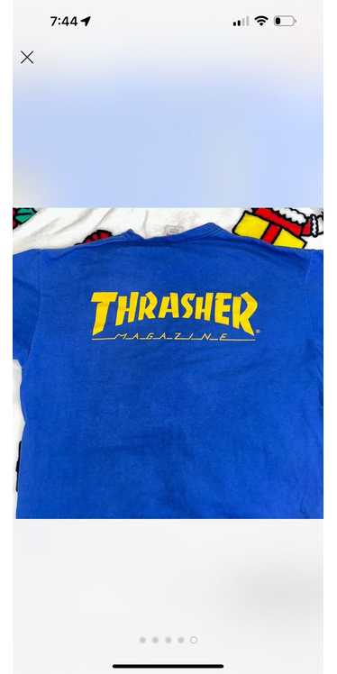 Supreme Blue supreme thrasher t shirt size large