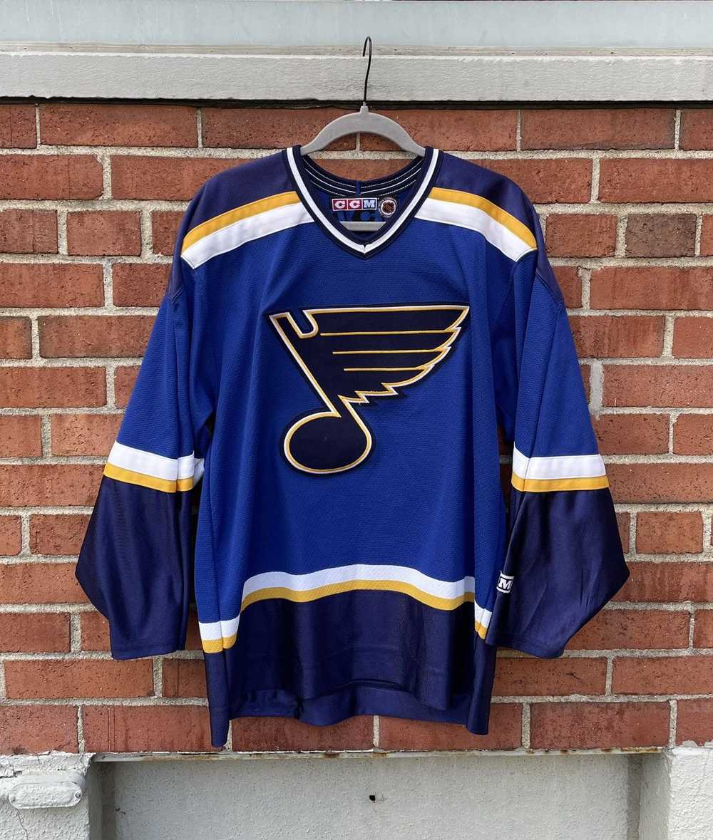 Ccm Vintage 90s CCM St Louis Blues Hockey Jersey - image 1