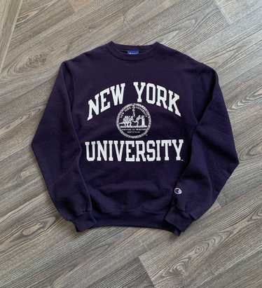 Champion × Streetwear × Vintage Vintage NYU Sweat… - image 1