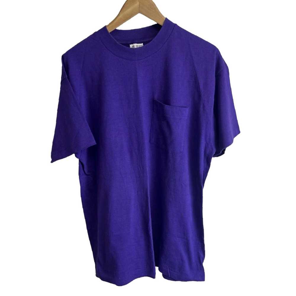 Vintage Authentic Purple Selvedge Tee for Men wit… - image 1