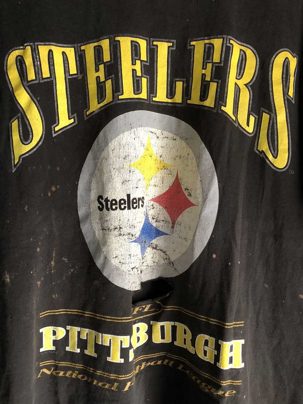 Lee × NFL × Vintage VTG Pittsburgh Steelers T-Shi… - image 4