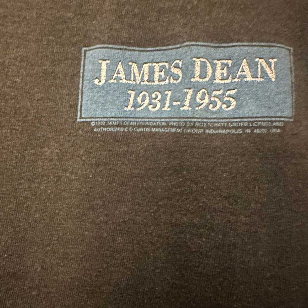 Hanes Vintage James Dean T-Shirt men’s XL 1982 Si… - image 3