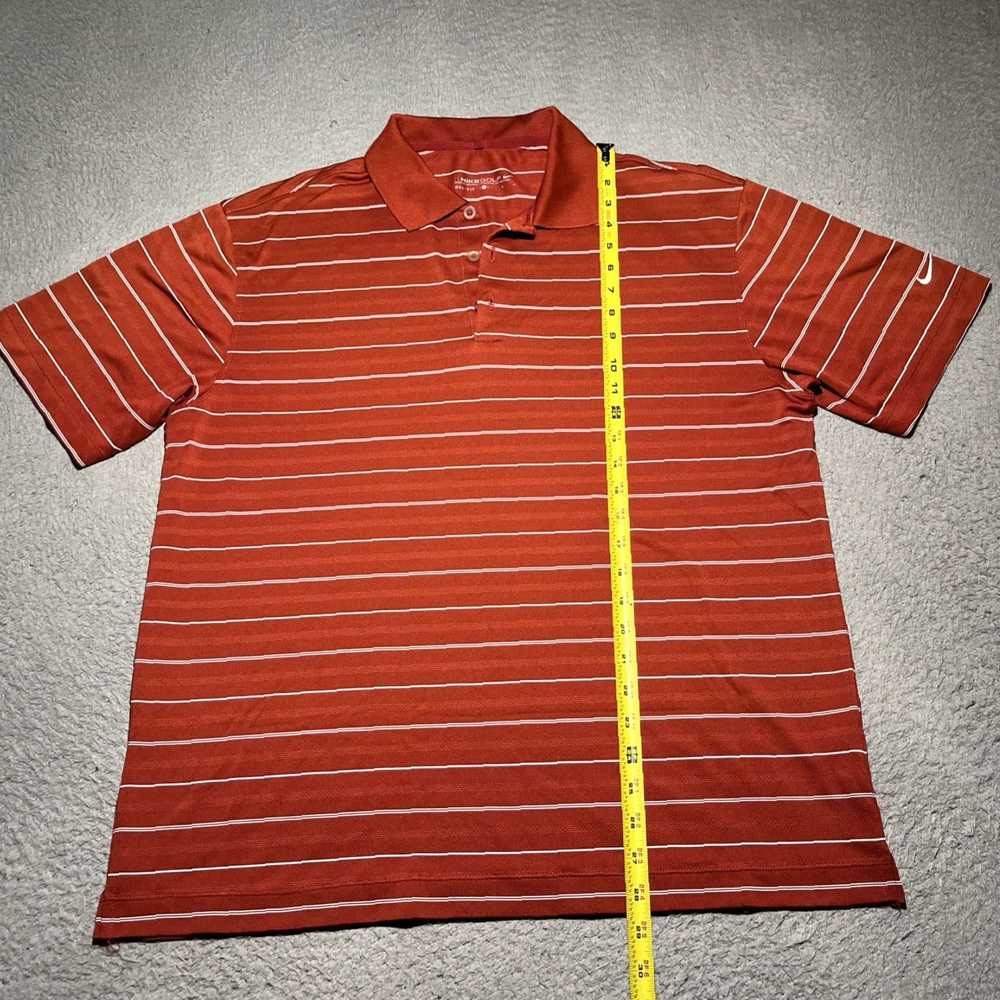 Nike Classic Red Stripe Golf Polo Shirt for Men i… - image 2