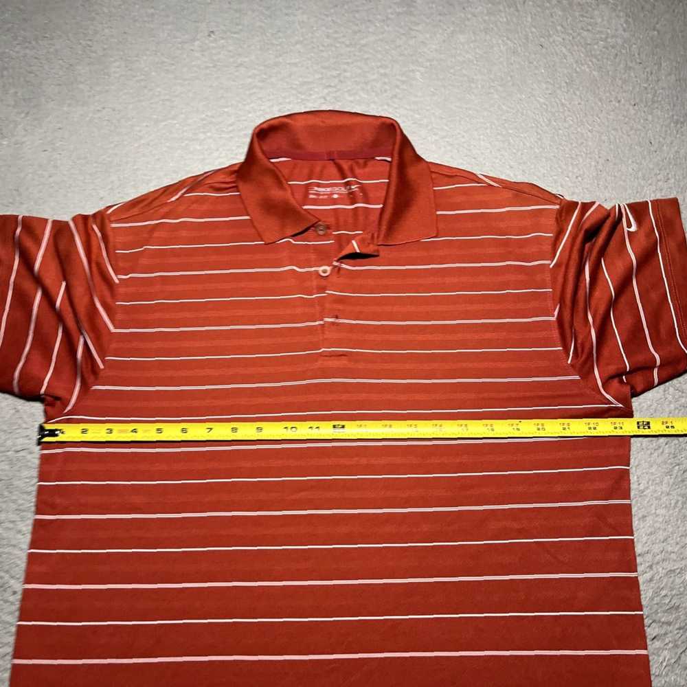 Nike Classic Red Stripe Golf Polo Shirt for Men i… - image 4