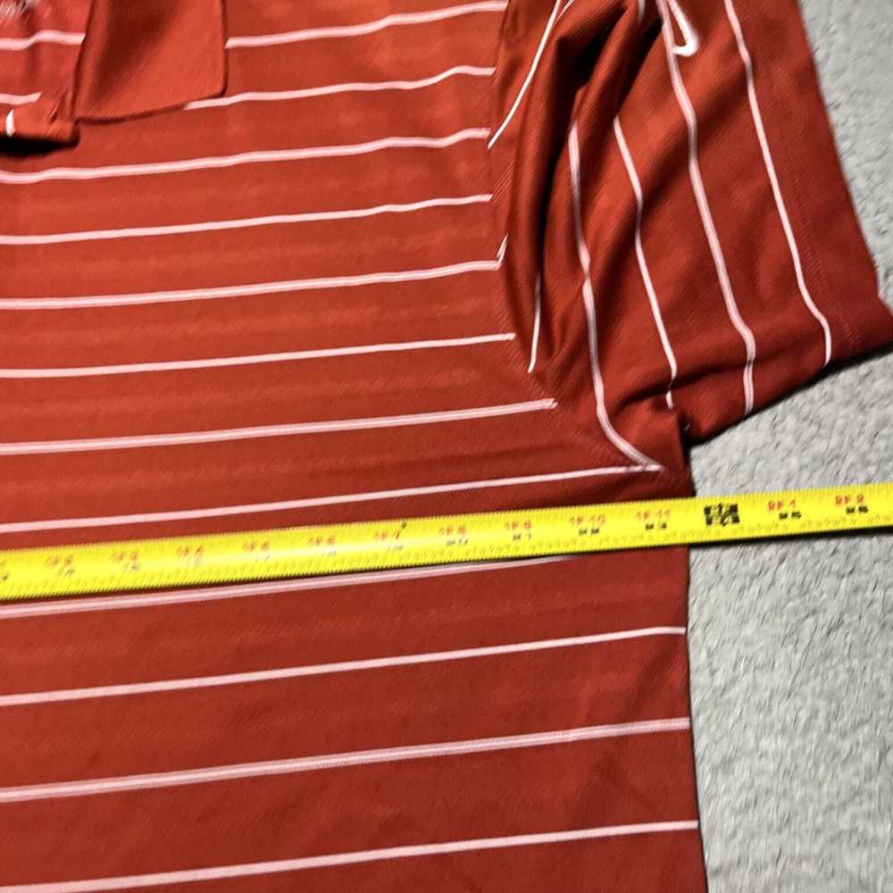 Nike Classic Red Stripe Golf Polo Shirt for Men i… - image 5