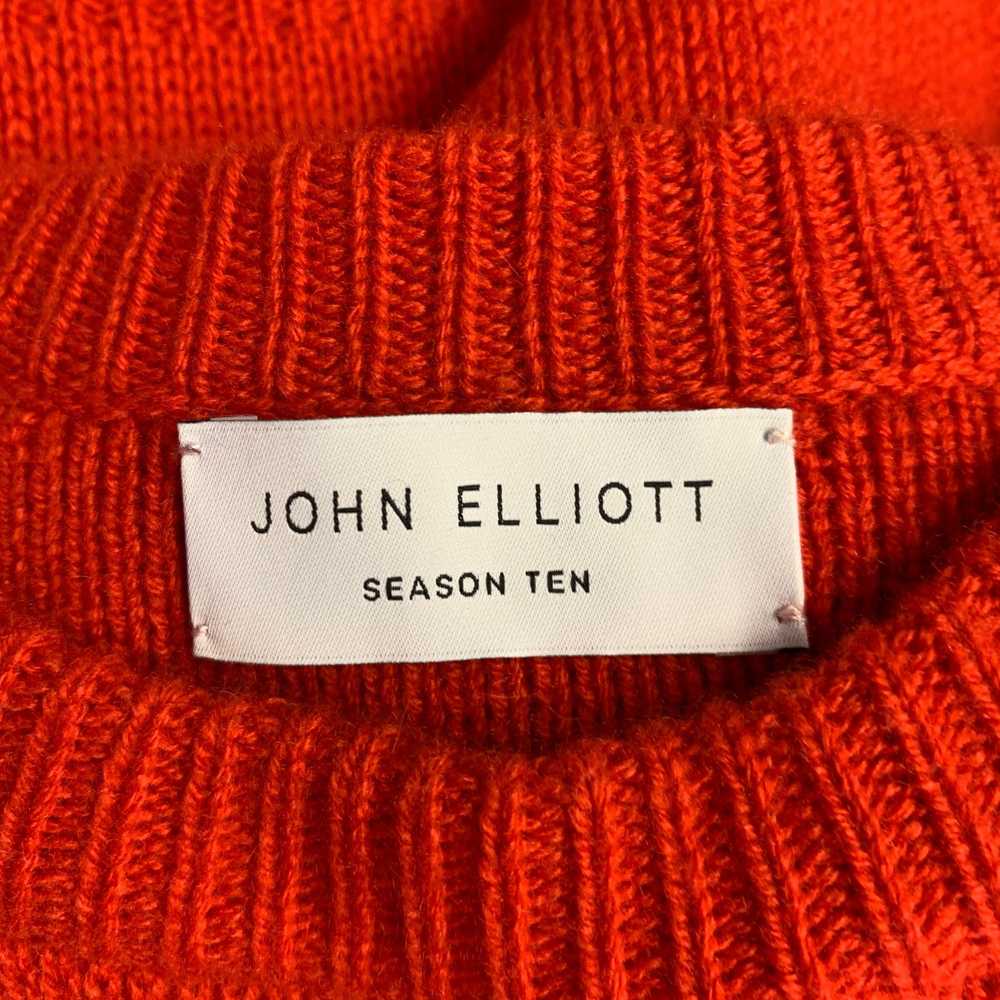 John Elliott JOHN ELLIOTT Size S Red Cashmere Cre… - image 5