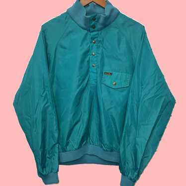 Eddie Bauer Classic Mens Blue Nylon Windbreaker P… - image 1