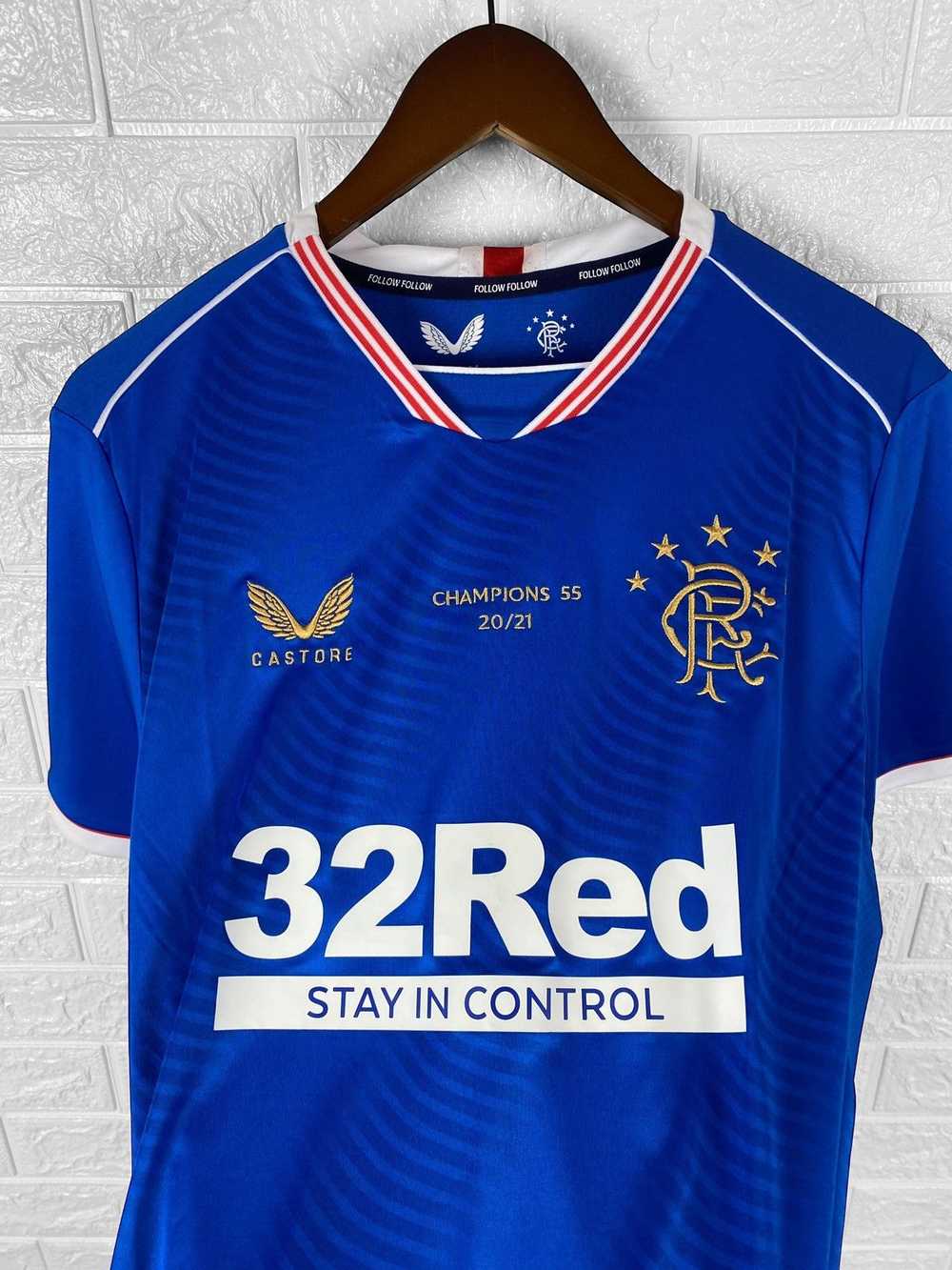 Jersey × Soccer Jersey × Vintage Glasgow Rangers … - image 1