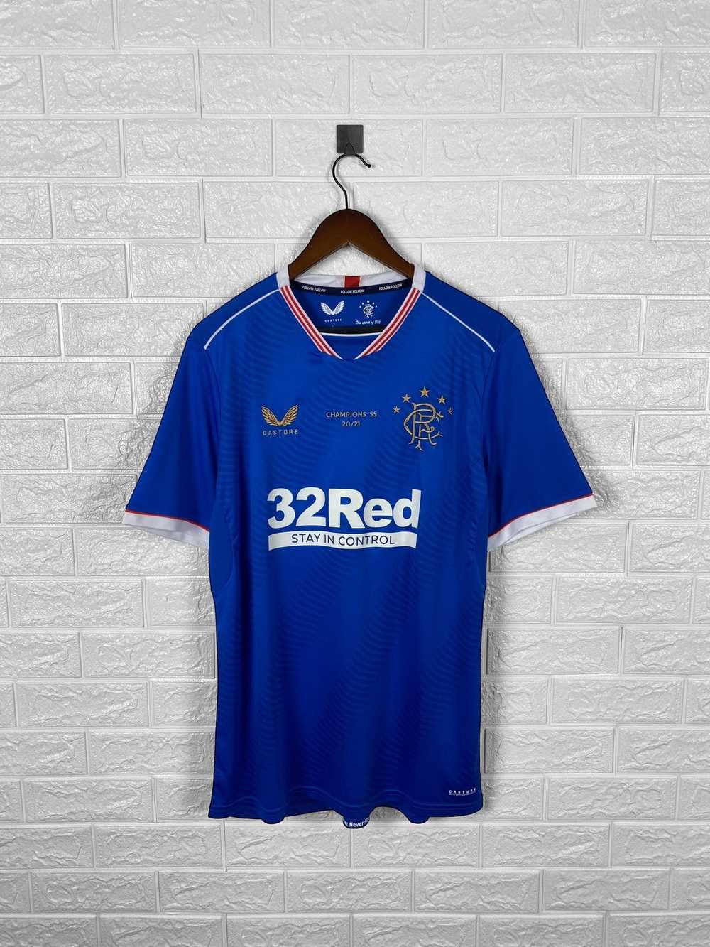 Jersey × Soccer Jersey × Vintage Glasgow Rangers … - image 2