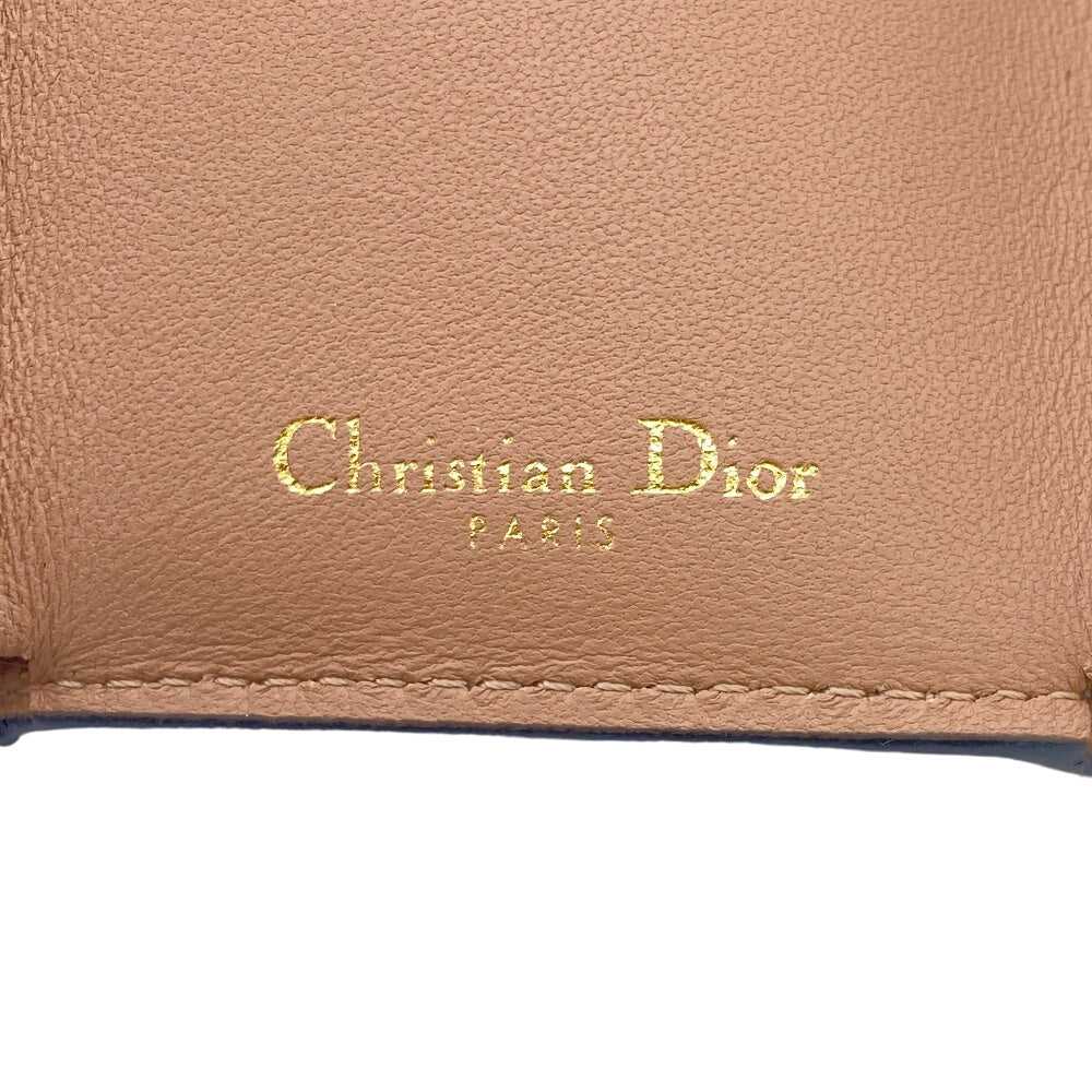 Christian Dior Tri-fold wallet leather beige sadd… - image 8