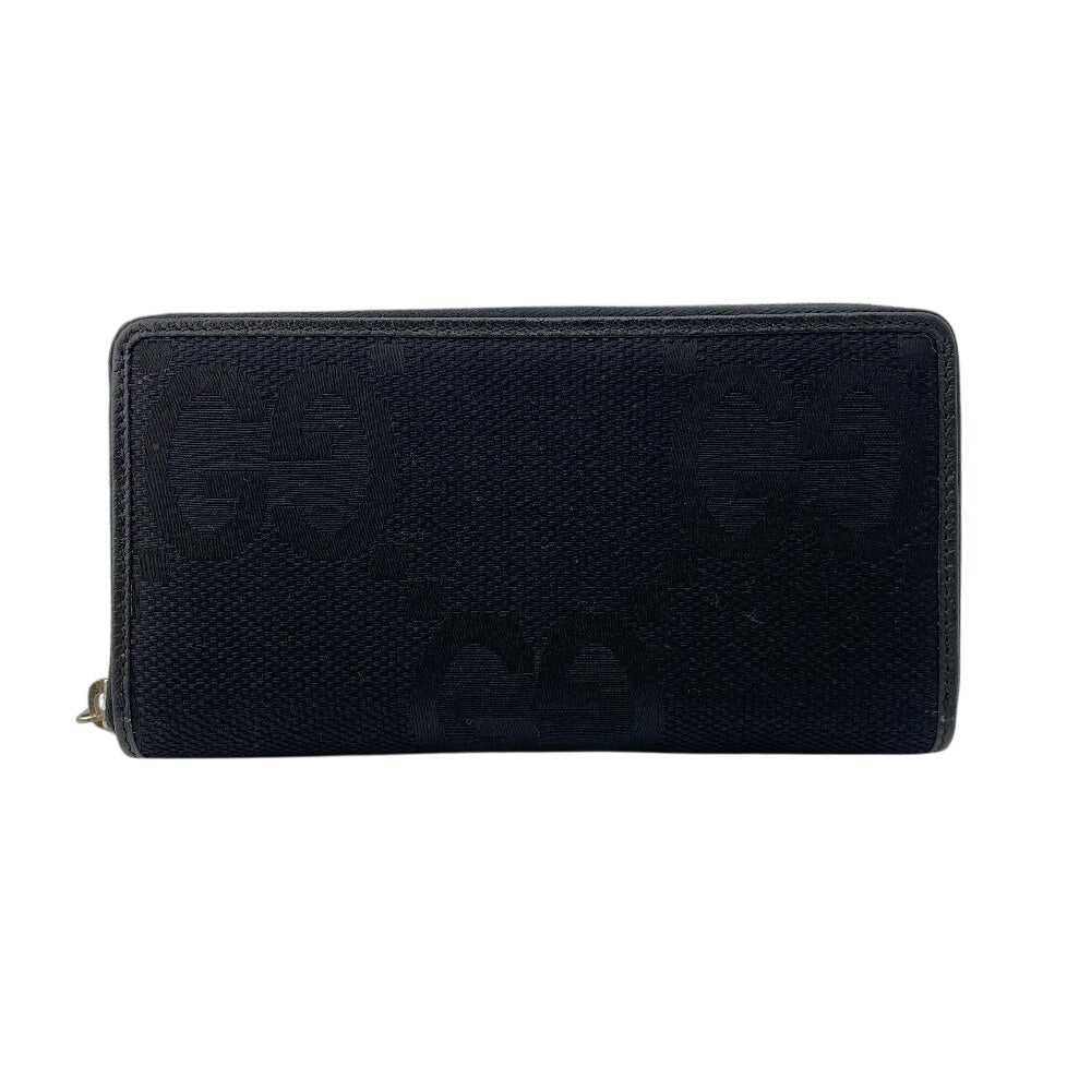 GUCCI Long Wallet Purse 699316 Canvas, Leather bl… - image 2