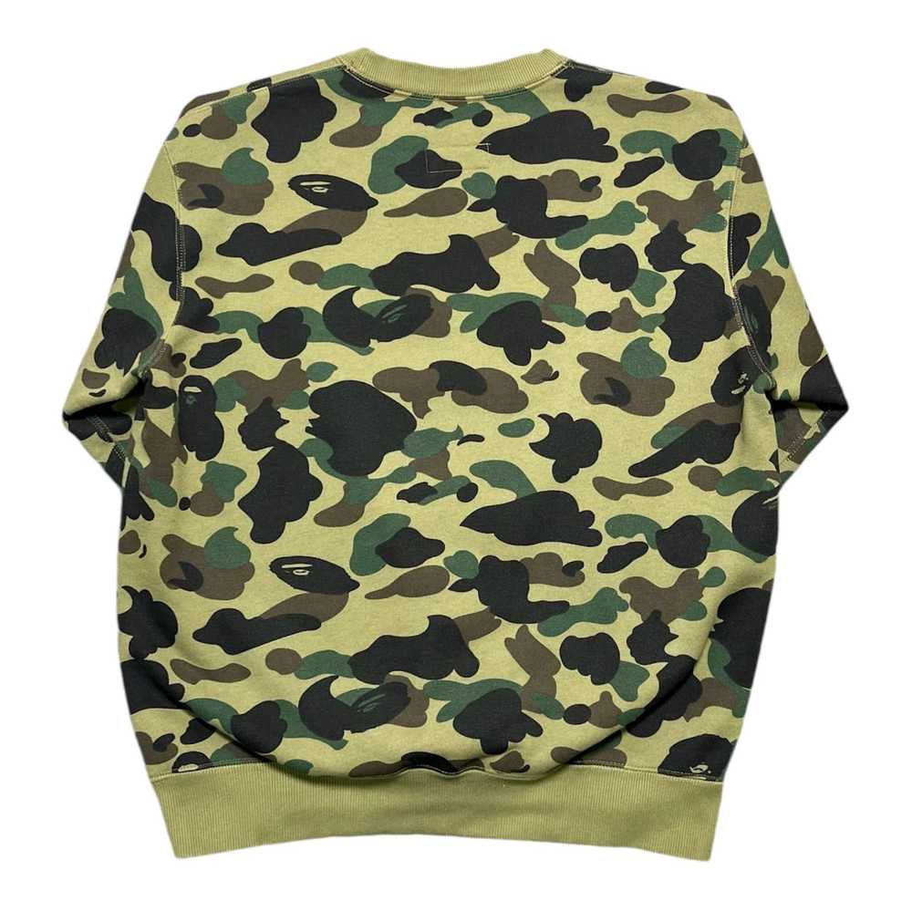 Bape x Champion Logo Crewneck Sweatshirt Camo Gre… - image 2