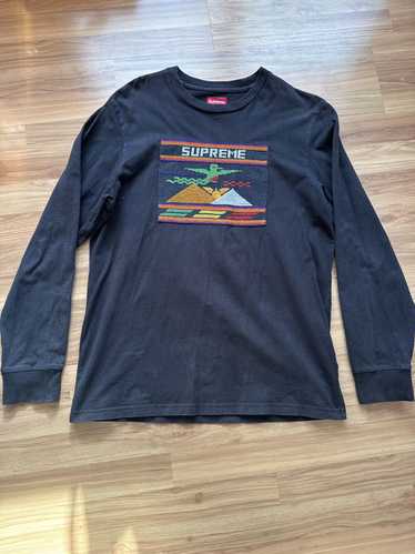 Supreme Vintage Embroidered Dark Grey Supreme Long