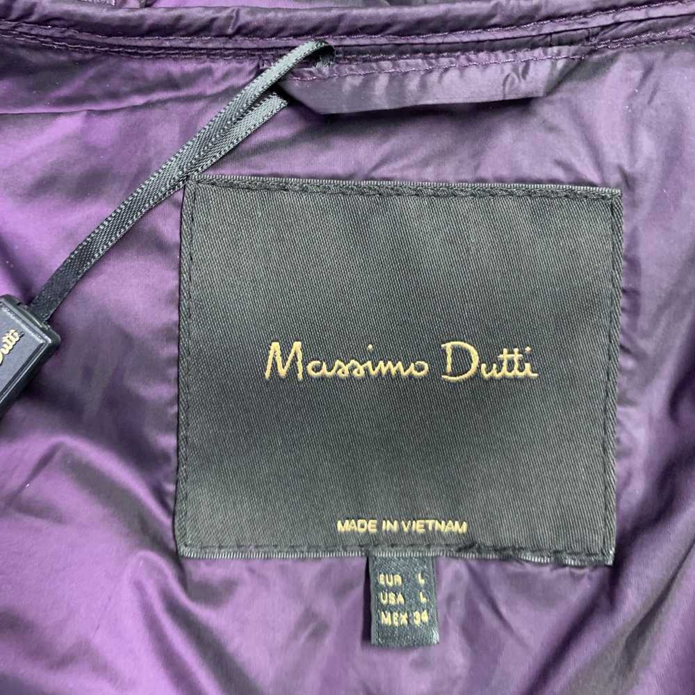 Massimo Dutti MASSIMO DUTTI Size L Purple Nylon H… - image 5