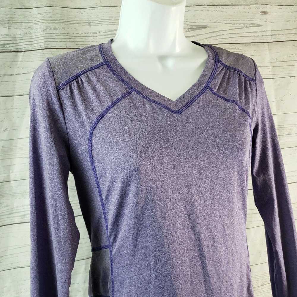 Athleta Purple Gray Long Sleeve Reflective Northe… - image 2