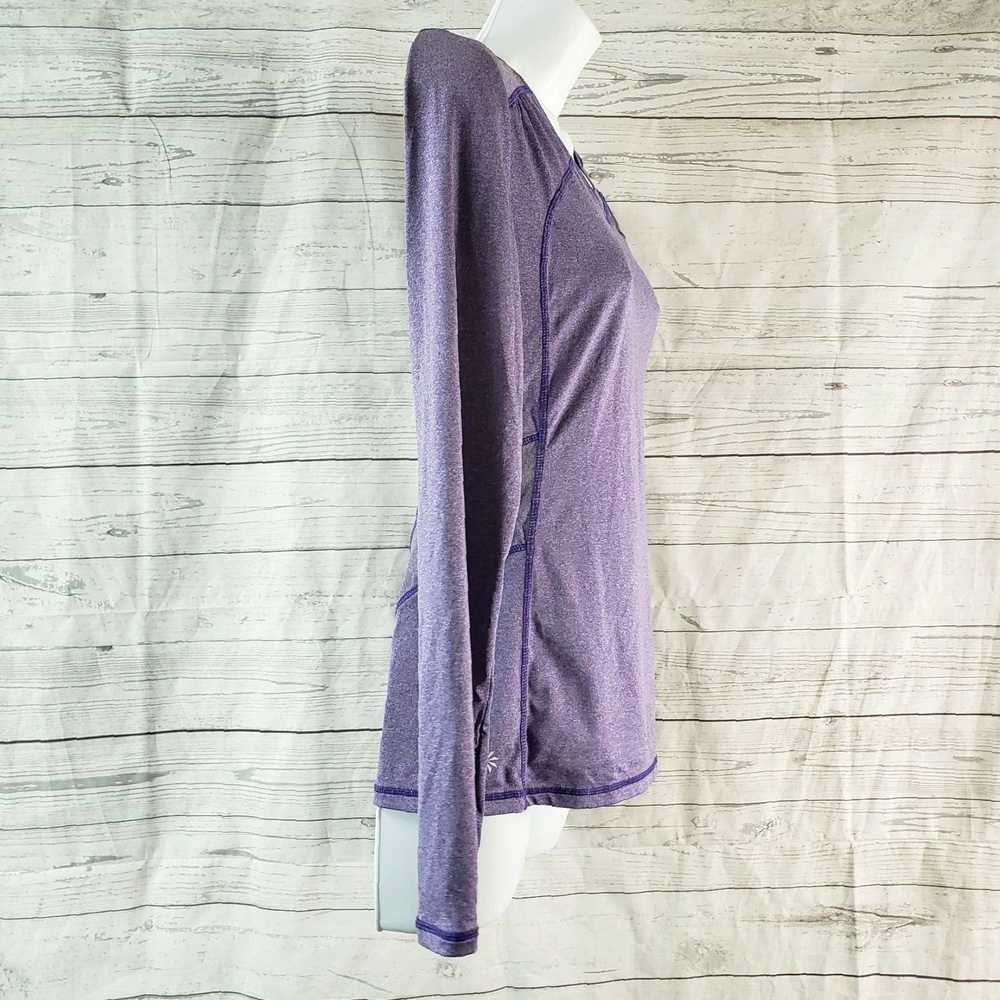 Athleta Purple Gray Long Sleeve Reflective Northe… - image 3