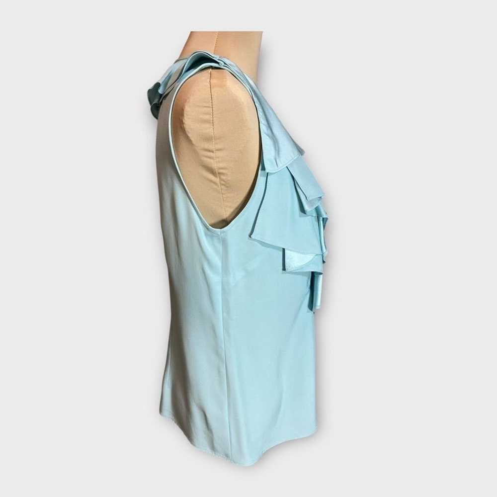 Lafayette 148 Lafayette 148 Silk Blouse Mint Teal… - image 1