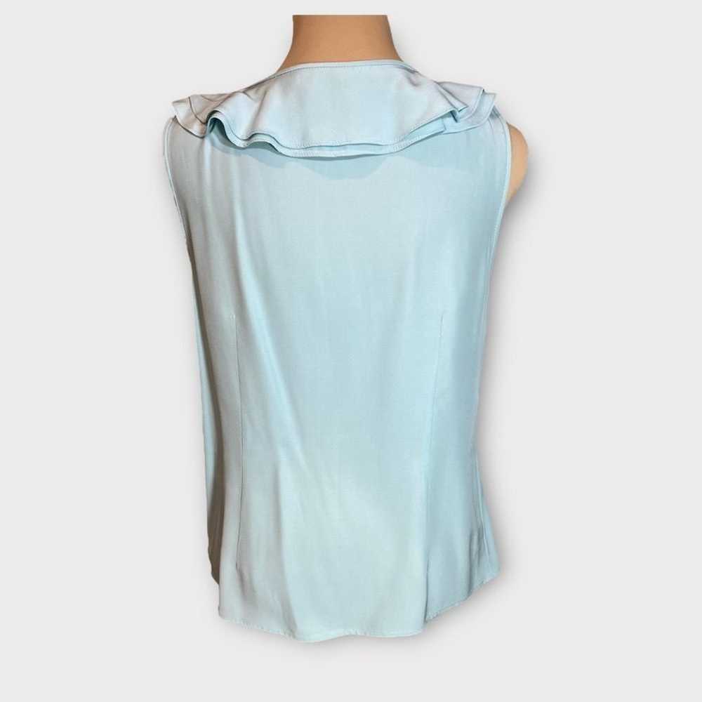 Lafayette 148 Lafayette 148 Silk Blouse Mint Teal… - image 5