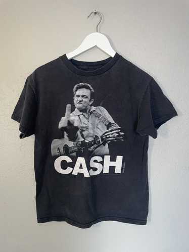 Vintage Johnny Cash T-shirt black faded