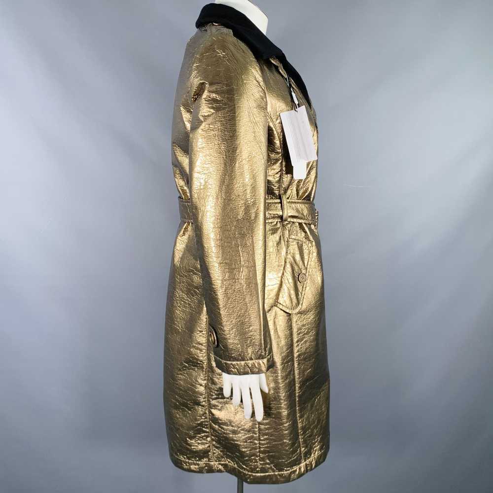 Akris Gold Polyester Blend Metallic Trench Coat - image 4