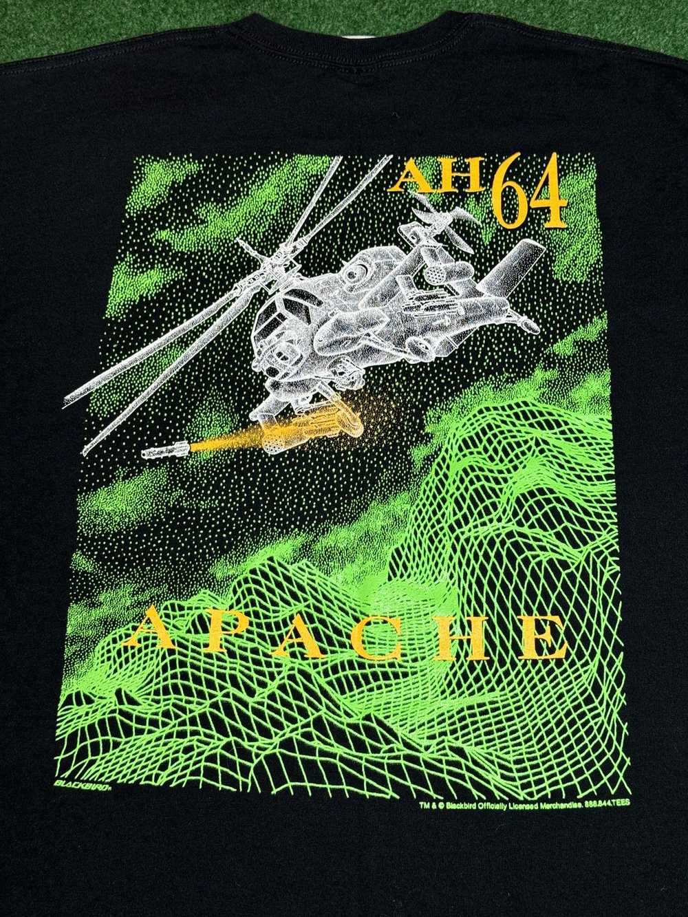 Military × Vintage Apache Helicopter Army Aviatio… - image 5