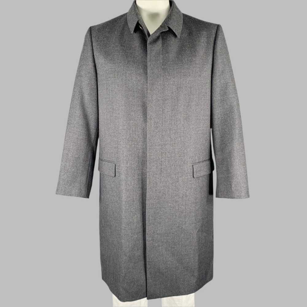 Prada PRADA Size 46 Grey Wool Hidden Buttons Coat - image 1