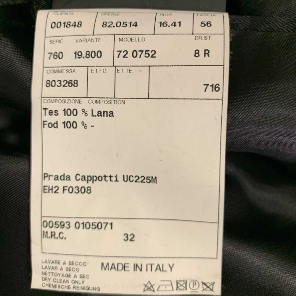 Prada PRADA Size 46 Grey Wool Hidden Buttons Coat - image 6