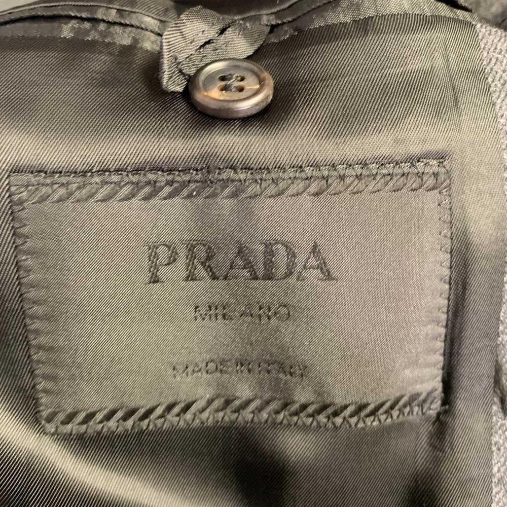 Prada PRADA Size 46 Grey Wool Hidden Buttons Coat - image 7