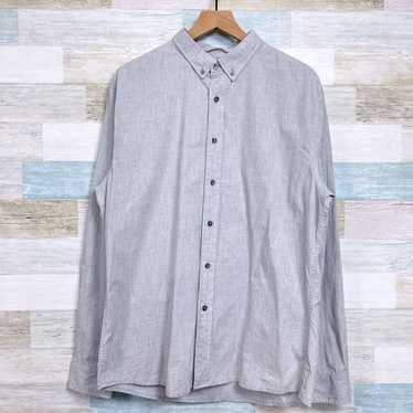 Other LINKSOUL Long Sleeve Button Down Shirt Gray 