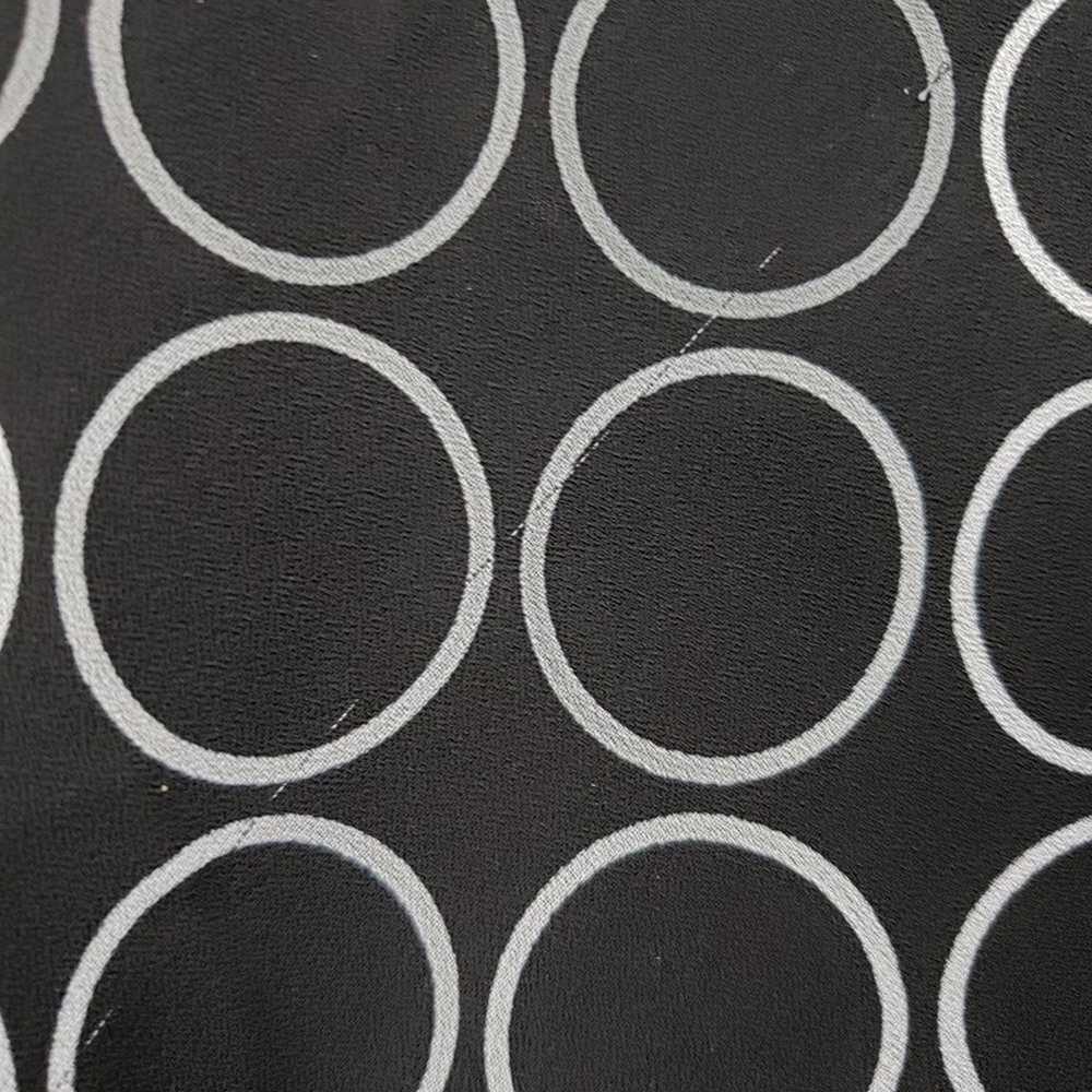 Other Russell Kemp Black White Circle Sheer Drape… - image 6