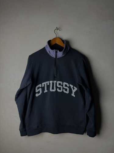 Stussy × Vintage Stussy 1/3 Zip Heavyweight Arch L