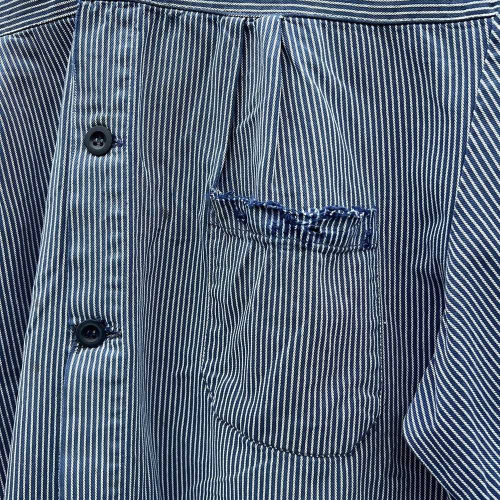 Vintage × Workers Vintage 70s Striped Worn French… - image 10