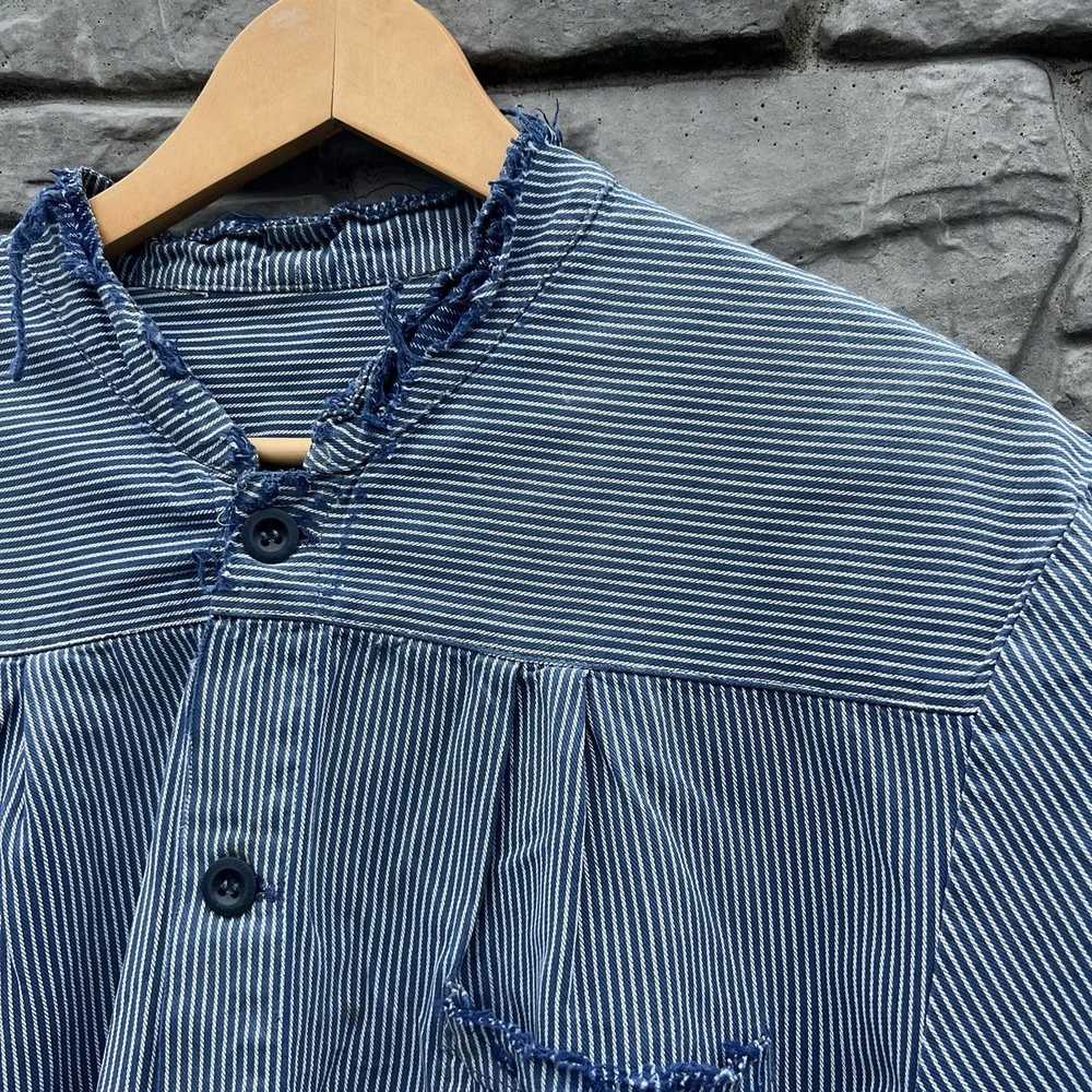 Vintage × Workers Vintage 70s Striped Worn French… - image 11