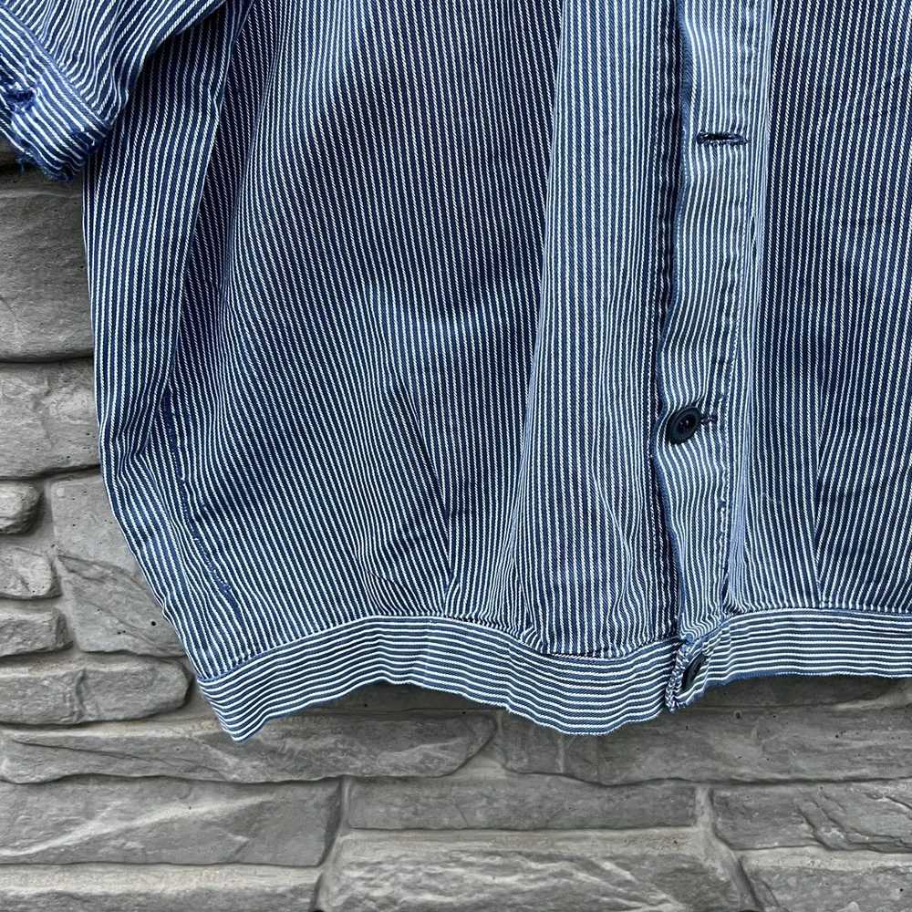 Vintage × Workers Vintage 70s Striped Worn French… - image 6