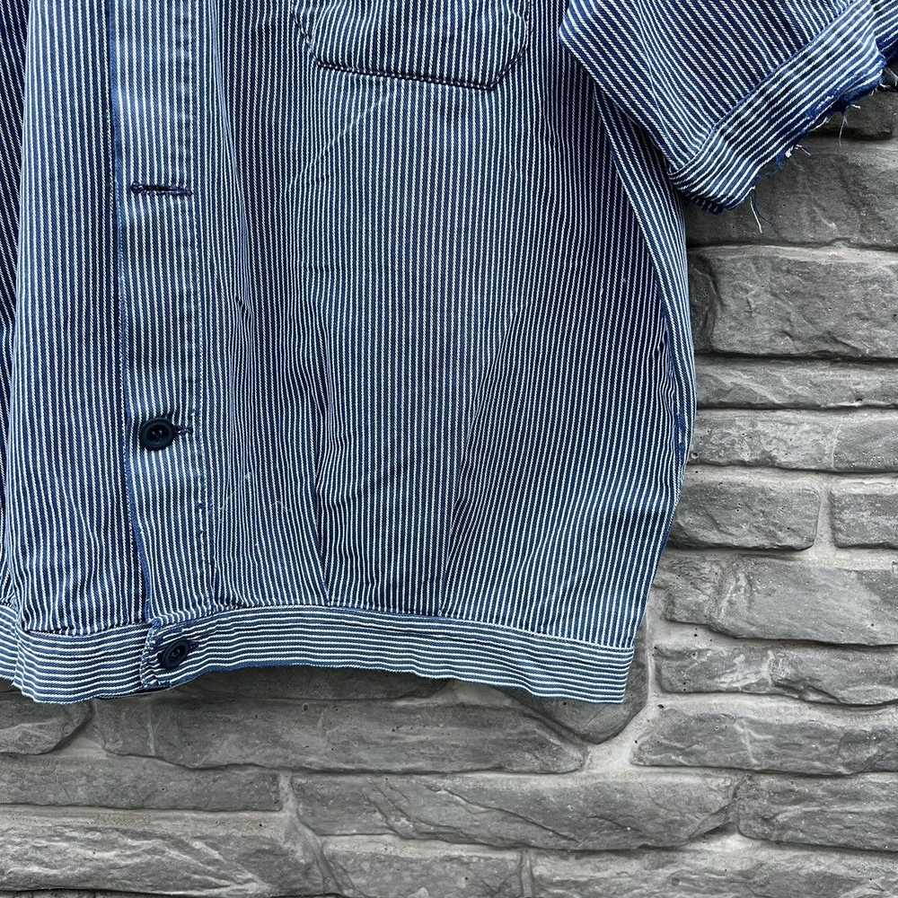 Vintage × Workers Vintage 70s Striped Worn French… - image 7