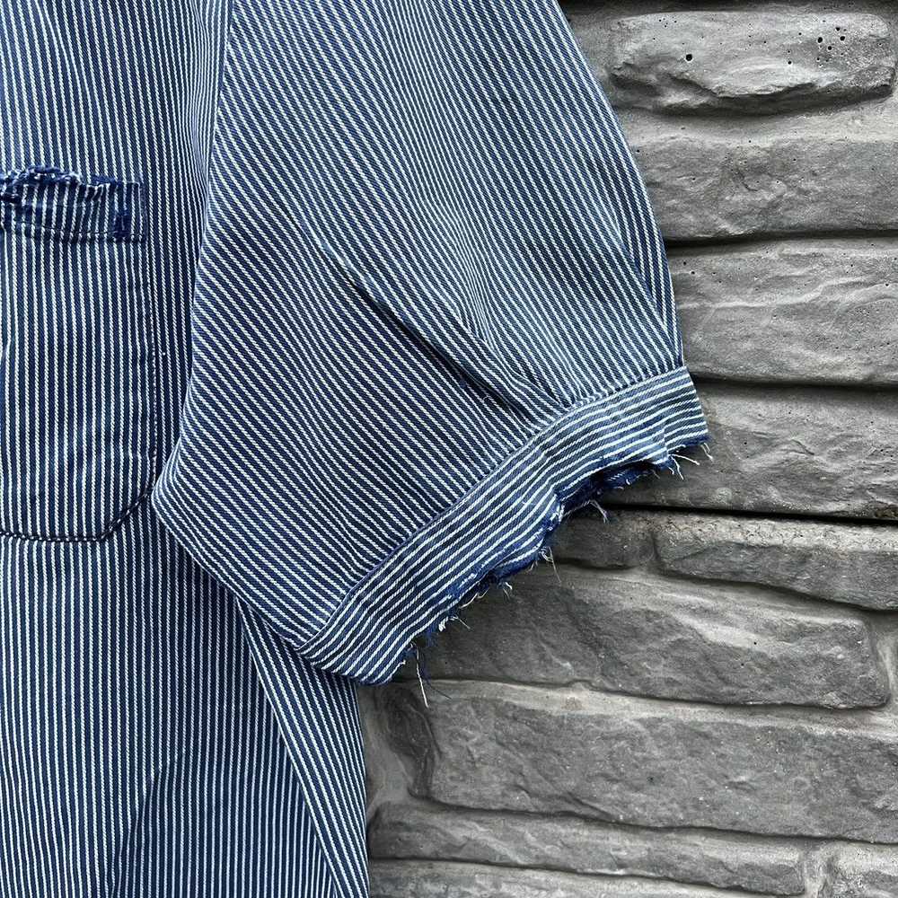 Vintage × Workers Vintage 70s Striped Worn French… - image 9