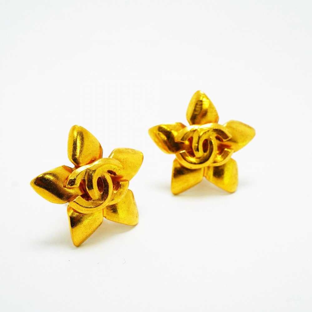 Chanel Chanel Earrings Coco Mark Flower Motif GP … - image 2