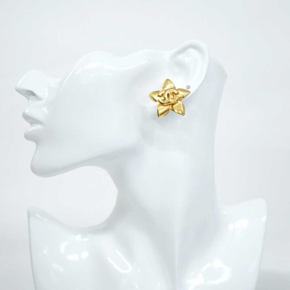 Chanel Chanel Earrings Coco Mark Flower Motif GP … - image 6