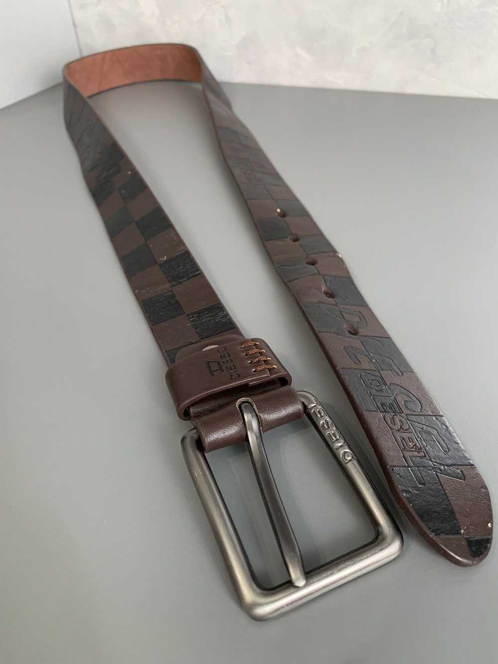 Diesel × Streetwear Vintage Diesel leather belt - image 1