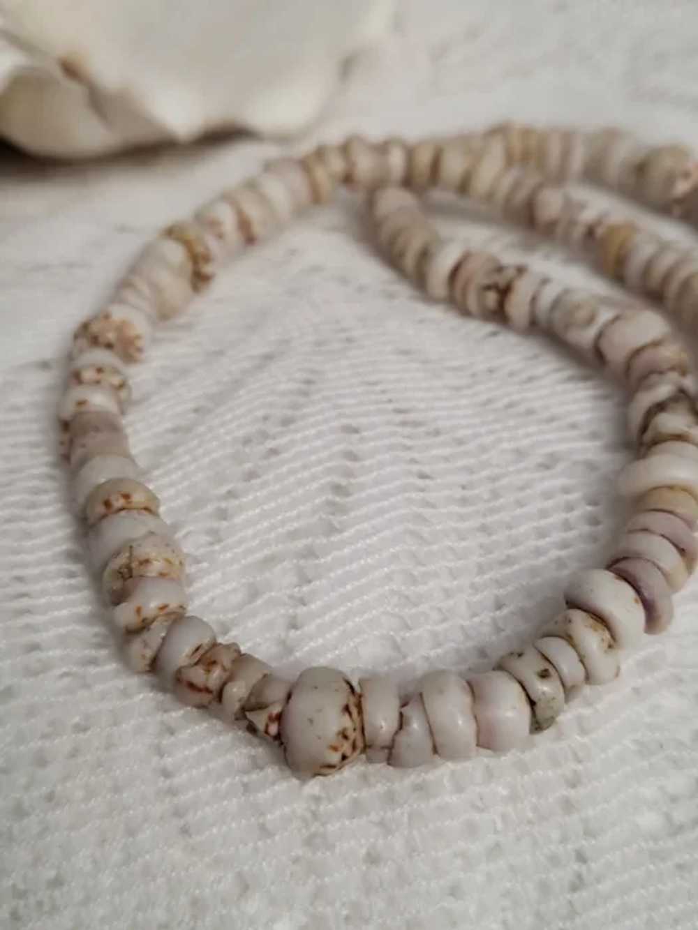 Real Puka Shell Necklace 16 inches - image 2