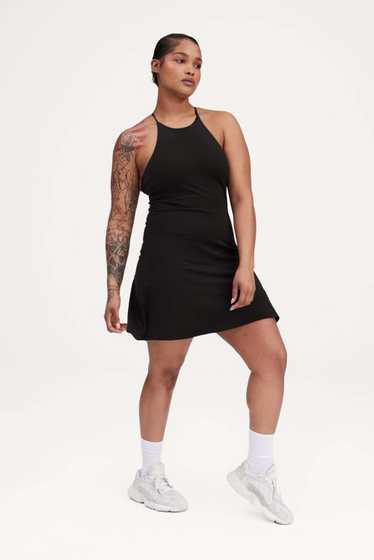 Girlfriend Collective Black Naomi Workout Dress