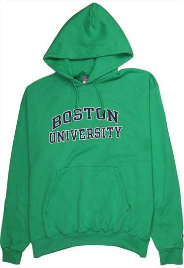 Vintage 90's Champion Hoodie Boston University Pu… - image 1