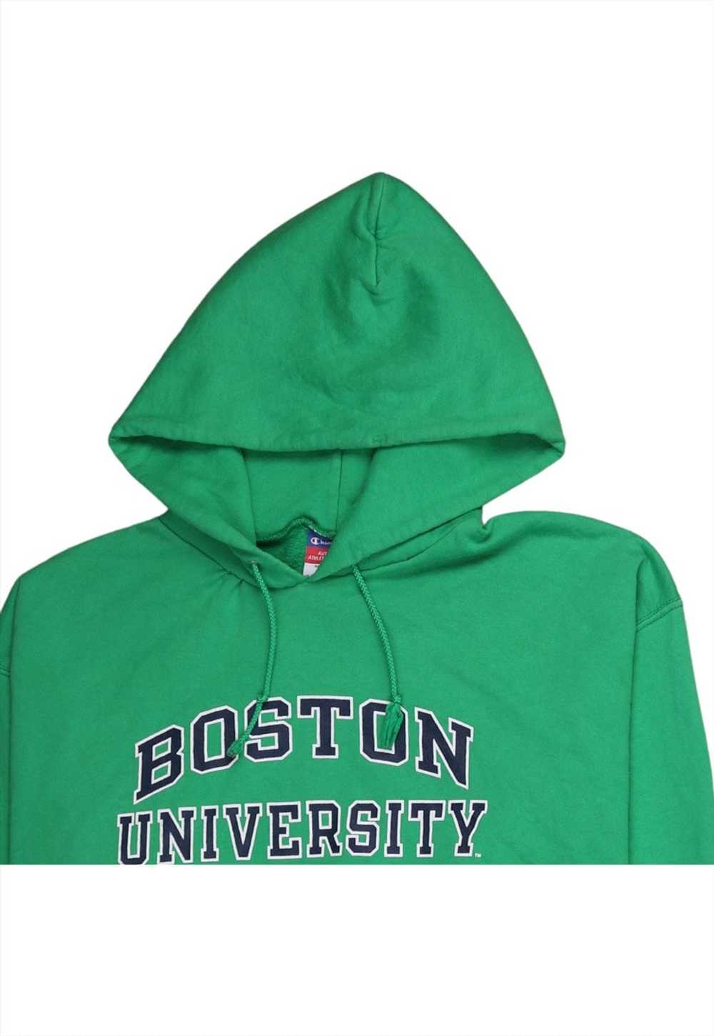 Vintage 90's Champion Hoodie Boston University Pu… - image 3