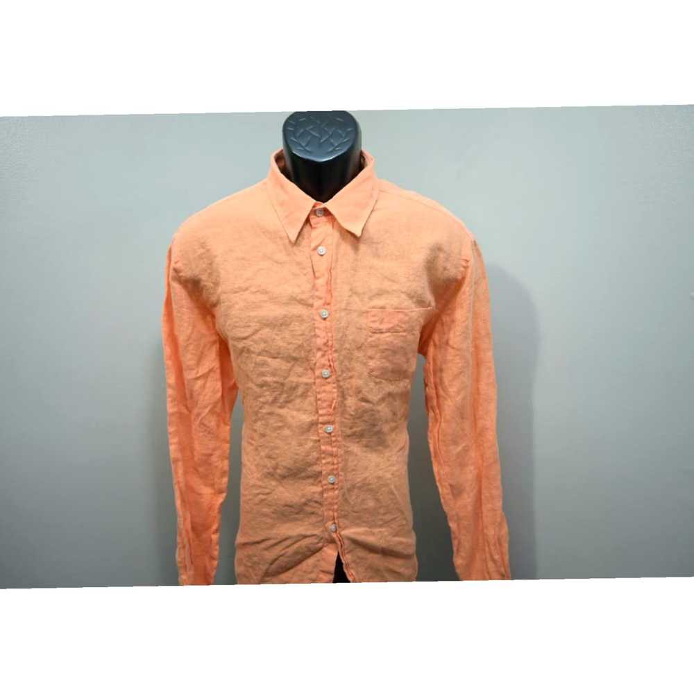 Vilebrequin Luxurious Pure Linen Orange Casual St… - image 1