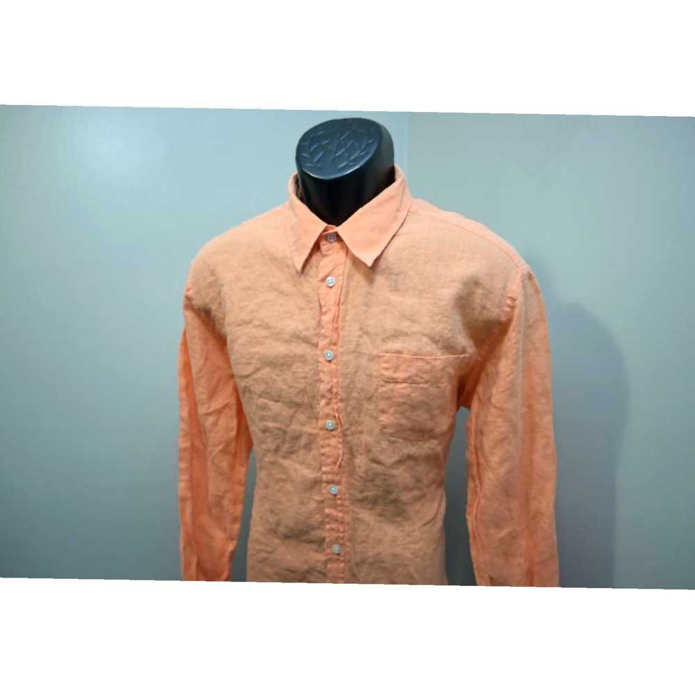 Vilebrequin Luxurious Pure Linen Orange Casual St… - image 3