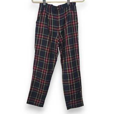 Urban Renewal XS Wmns Red Green Plaid Chino Pants… - image 1