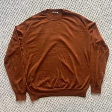 Auralee Wool Cashmere Crew Knit - image 1