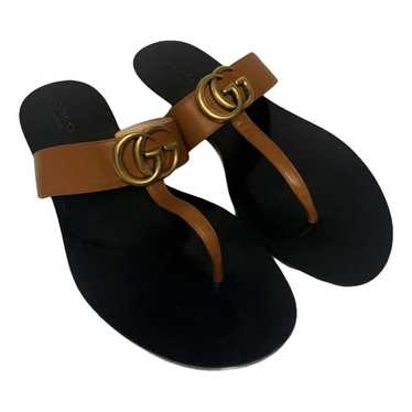 Gucci Double G leather sandal